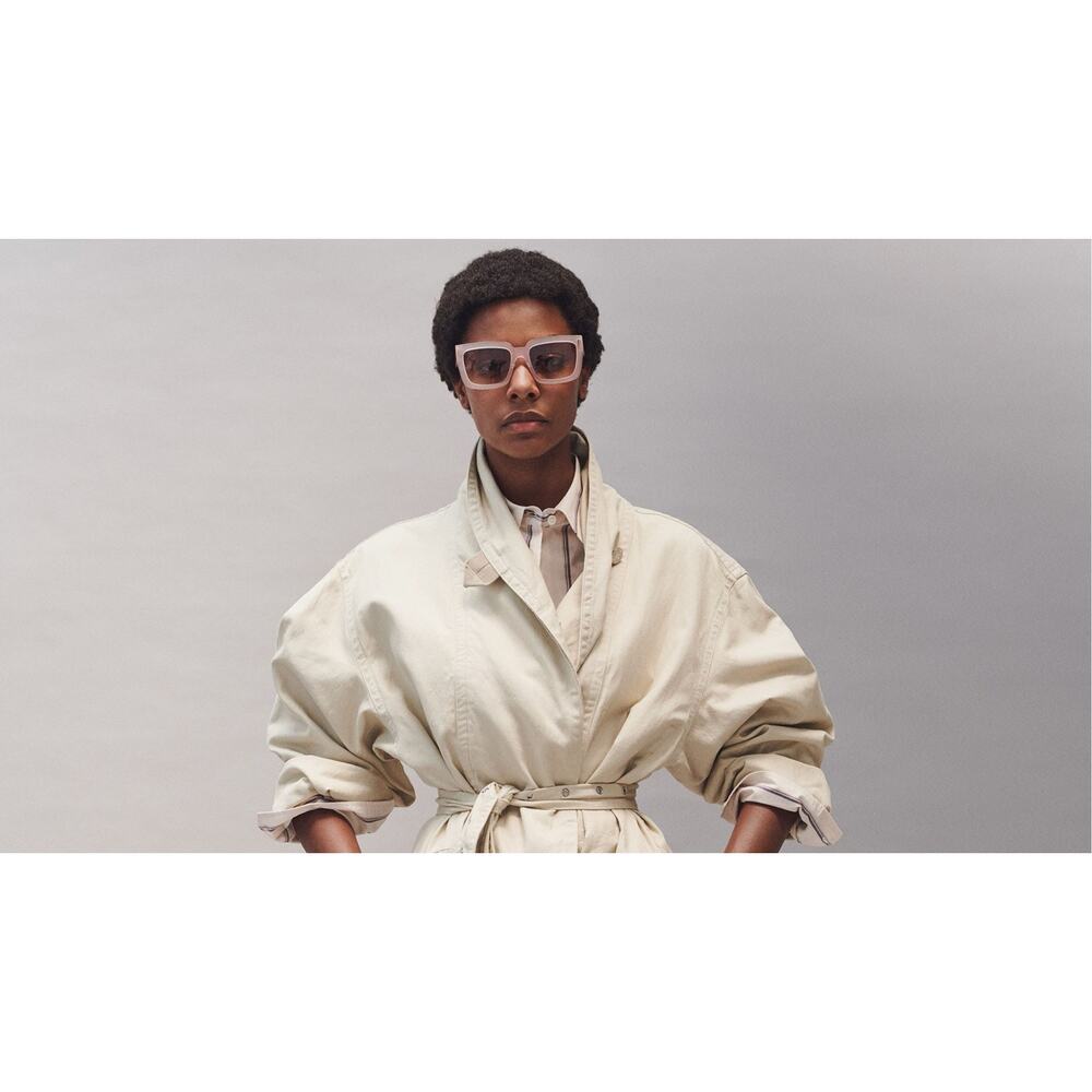 Isabel Marant Etoile Oversized Cotton Trench Coat Cream FR34 US2 - Picture 13 of 13